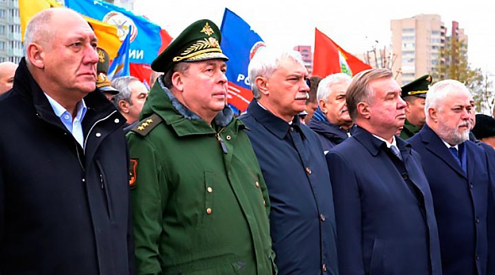 Открытие памятника бойцам 6-й роты в Санкт-Петербурге